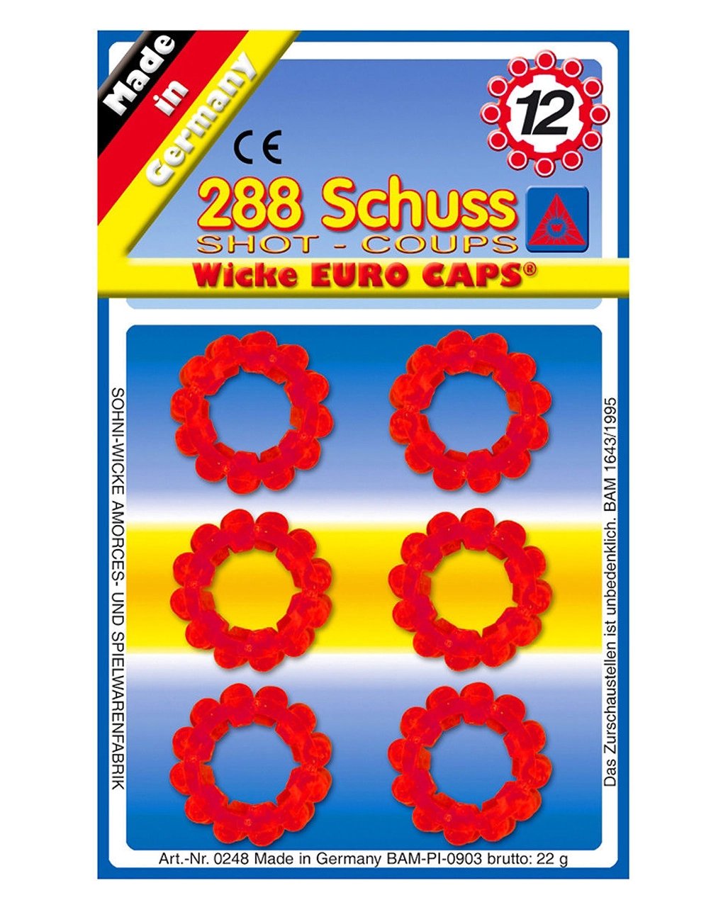 12 Munitionsringe A 12 Schuss