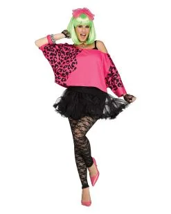 Pinkes 80er Jahre Top