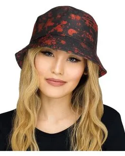 Blutiger Fischerhut Schwarz