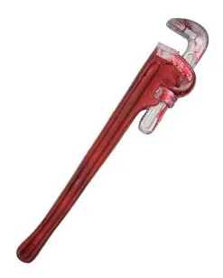 Blutiger Schaumstoff Schraubenschlüssel