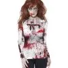 Blutiges Zombie Lady Longshirt