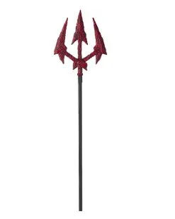 Rote Teufelsgabel Als Kostümzubehör