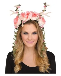 Reh Geweih Fantasy Mit Blumen