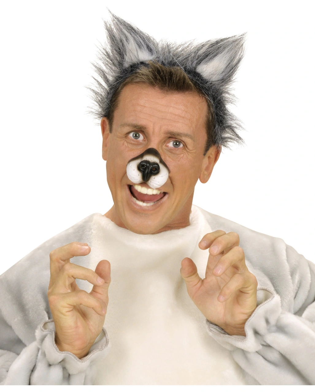 Wolfs Ohren Plüsch Haarreif – Bild 3