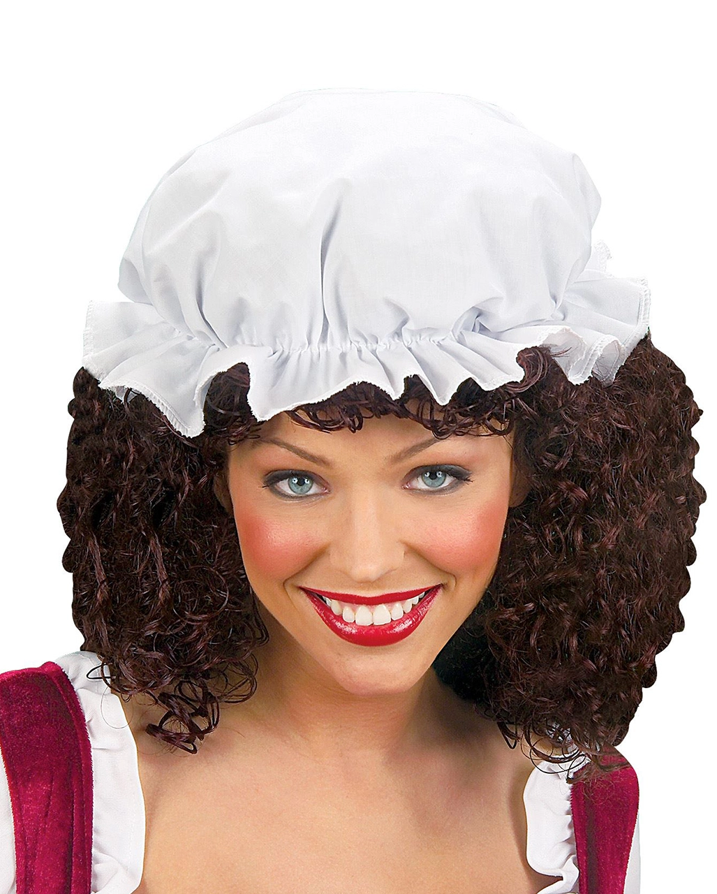 Altertümliche Schlafhaube Weiß – Bild 2