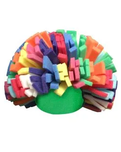 Schaumstoff Regenbogen Clowns Perücke