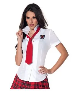 Schulmädchen Kostüm Shirt