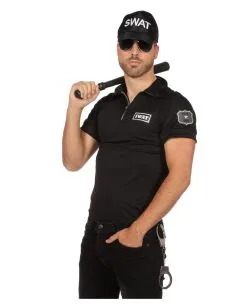 Männer Kostüm-Shirt SWAT Agent