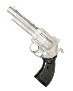 Silberfarbener Trommelrevolver
